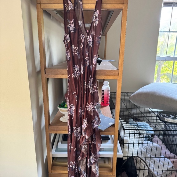 NWOT Free People Stop and Stare Maxi Slip - Chocolate Combo - SZ. Small - Picture 5 of 7